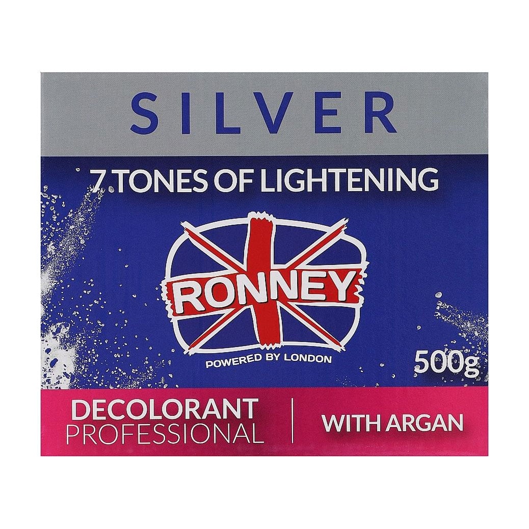 Пудра для освітлення волосся Ronney Dust Free Bleaching Powder з аргановою олією, 500 г